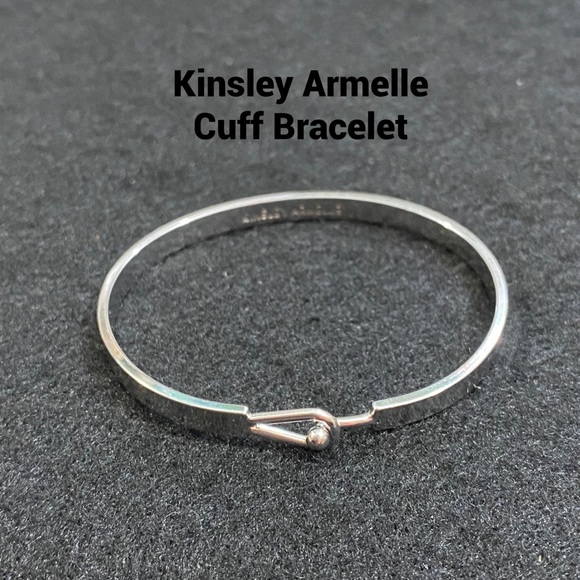 Kinsley Armelle Cuff Bracelet Silver Plated Brass - Picture 4 of 6